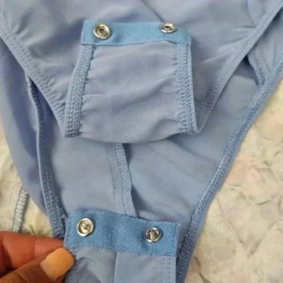 For Love And Lemons Womens Blue Charlene Mini Dress S - Picture 13 of 15